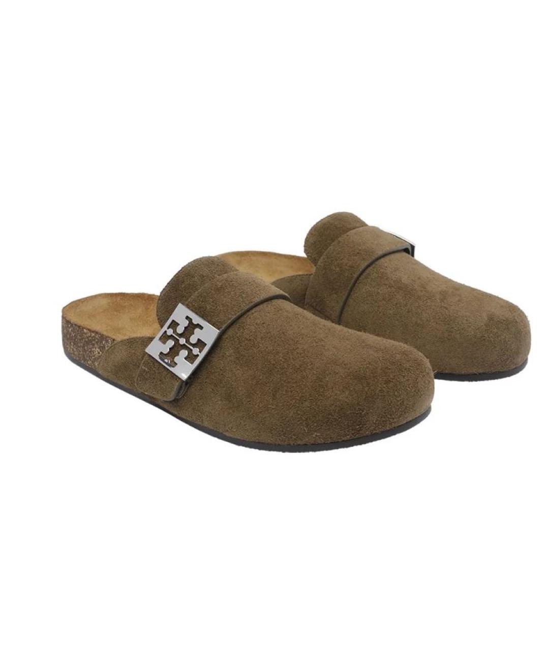 TORY BURCH Мульти замшевые мюли, фото 2