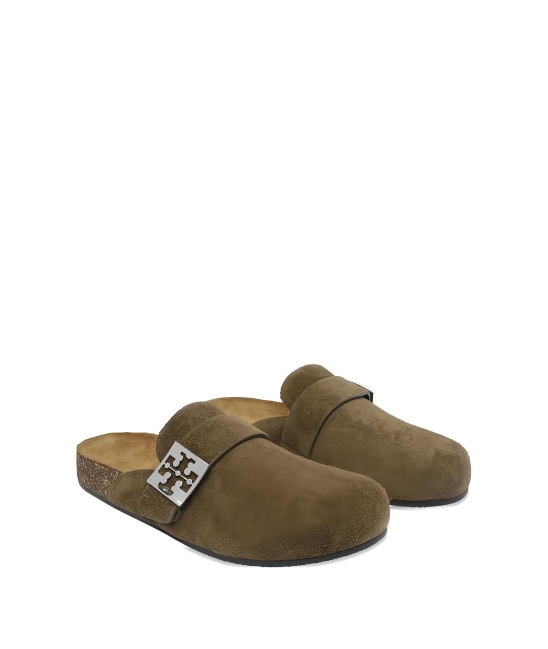 TORY BURCH Мульти замшевые мюли, фото 3