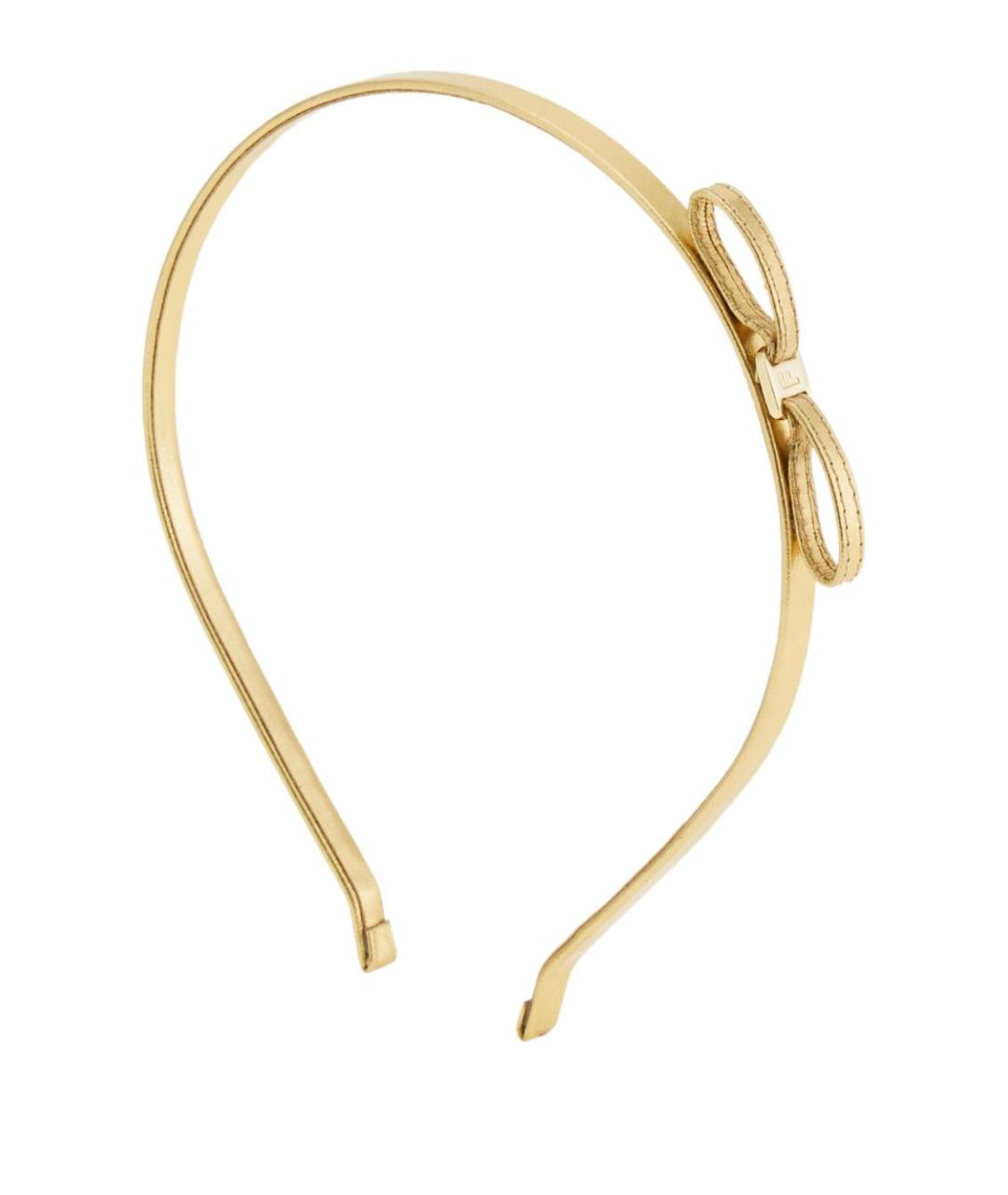 FERRAGAMO Золотая повязка на голову, фото 1