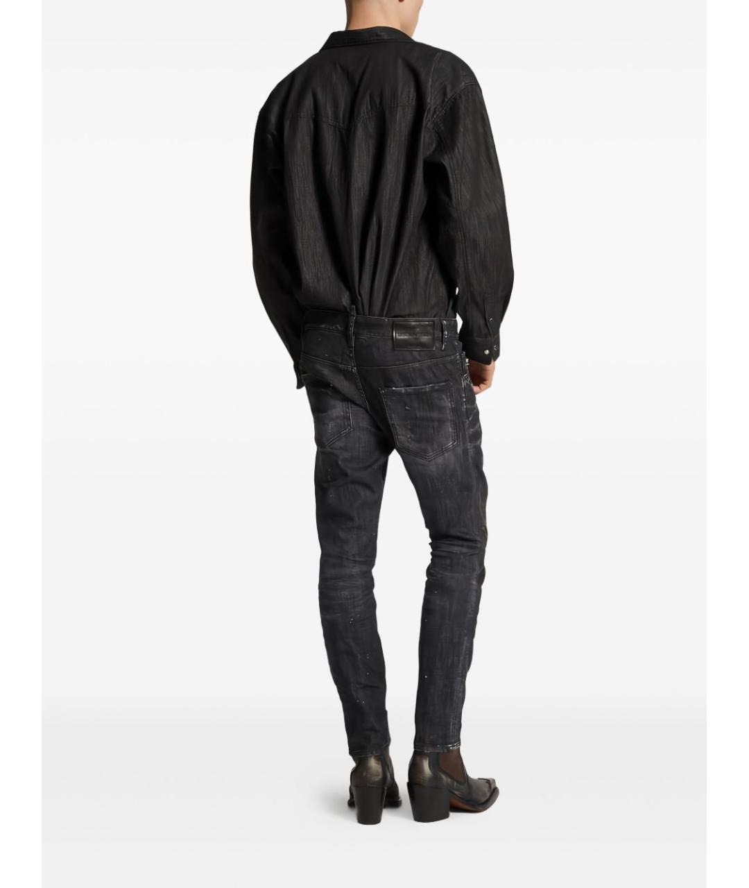 DSQUARED2 Черные хлопковые джинсы скинни, фото 3