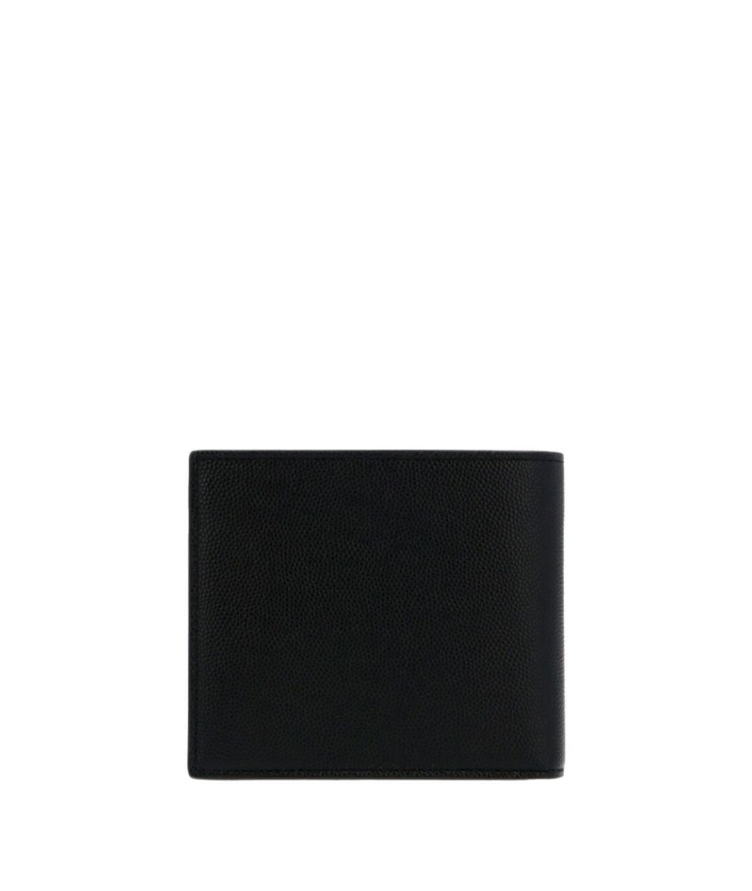 SAINT LAURENT Черный кожаный кошелек, фото 2