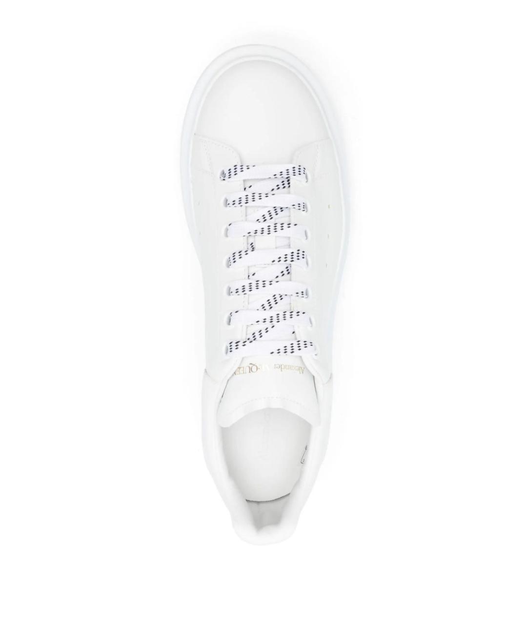 ALEXANDER MCQUEEN Белые кожаные низкие кроссовки / кеды, фото 4