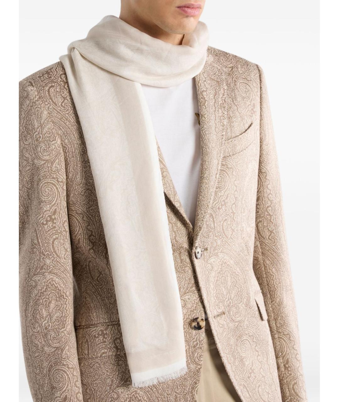 ETRO Розовый хлопковый шарф, фото 2