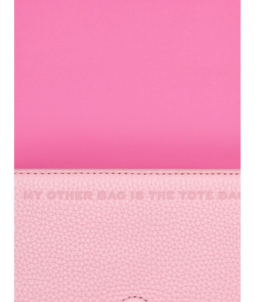 MARC JACOBS Розовая кожаная сумка через плечо, фото 2