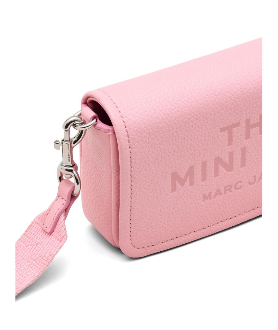 MARC JACOBS Розовая кожаная сумка через плечо, фото 6