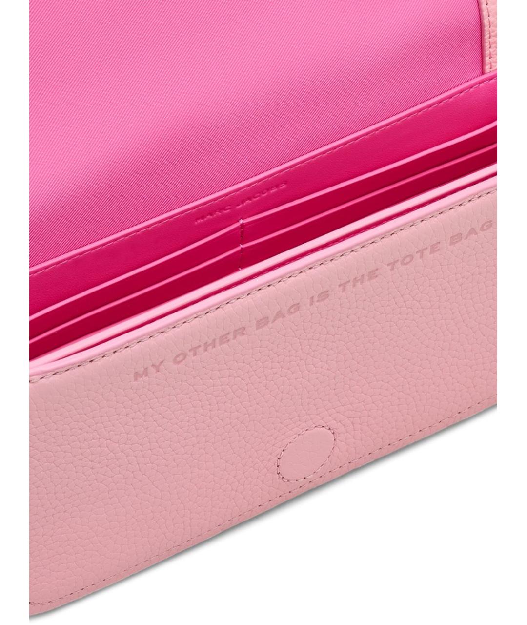 MARC JACOBS Розовая кожаная сумка через плечо, фото 4