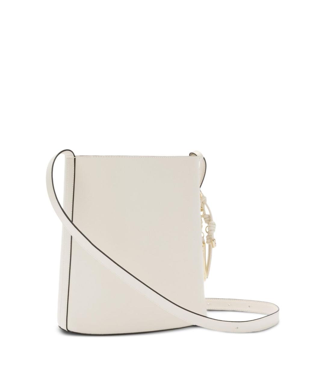 FURLA Белая кожаная сумка через плечо, фото 5