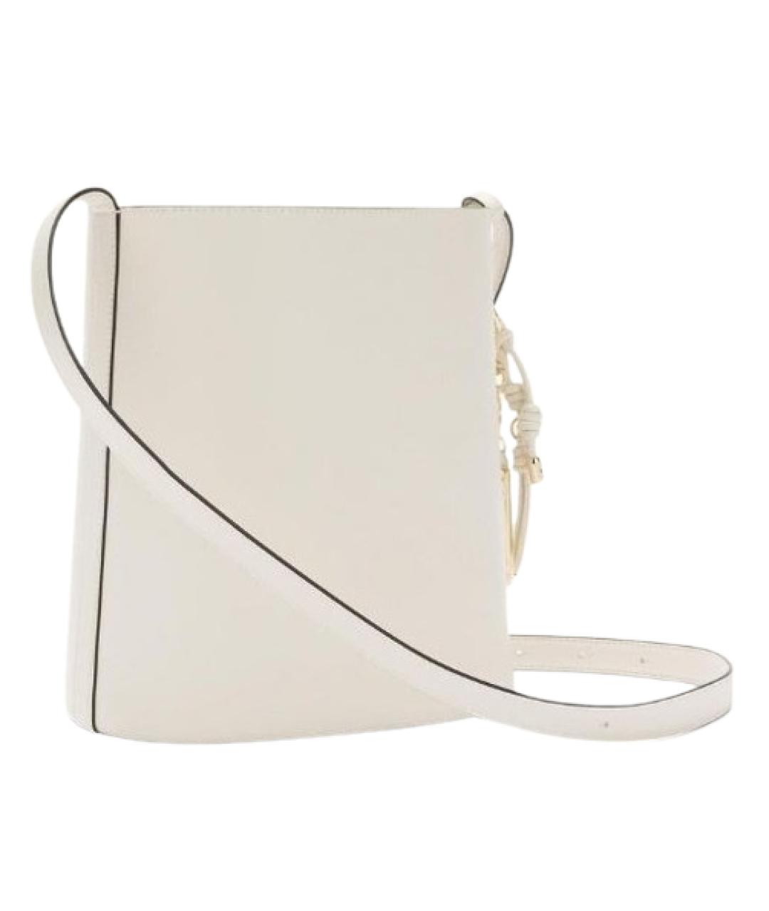 FURLA Белая кожаная сумка через плечо, фото 2