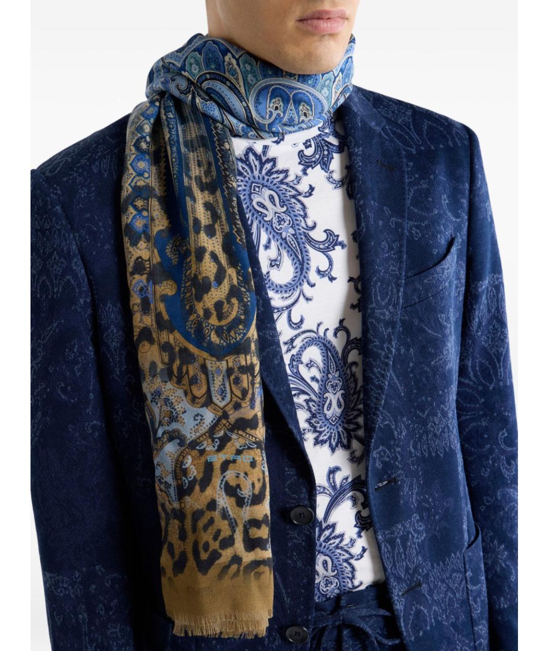 ETRO Мульти шерстяной шарф, фото 2