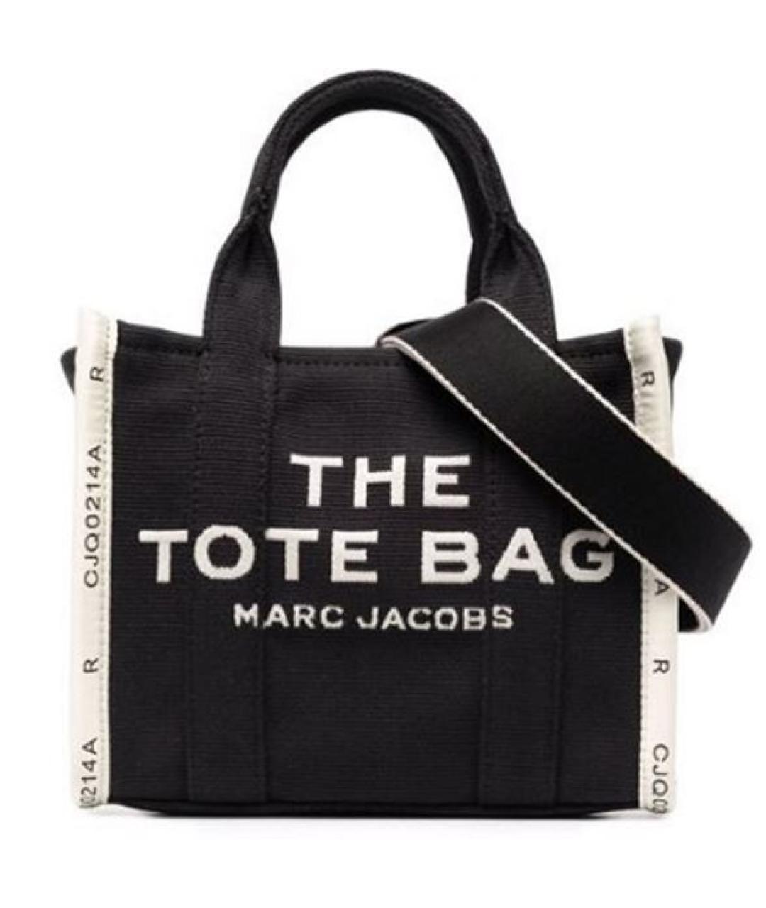 MARC JACOBS Черная тканевая сумка тоут, фото 1