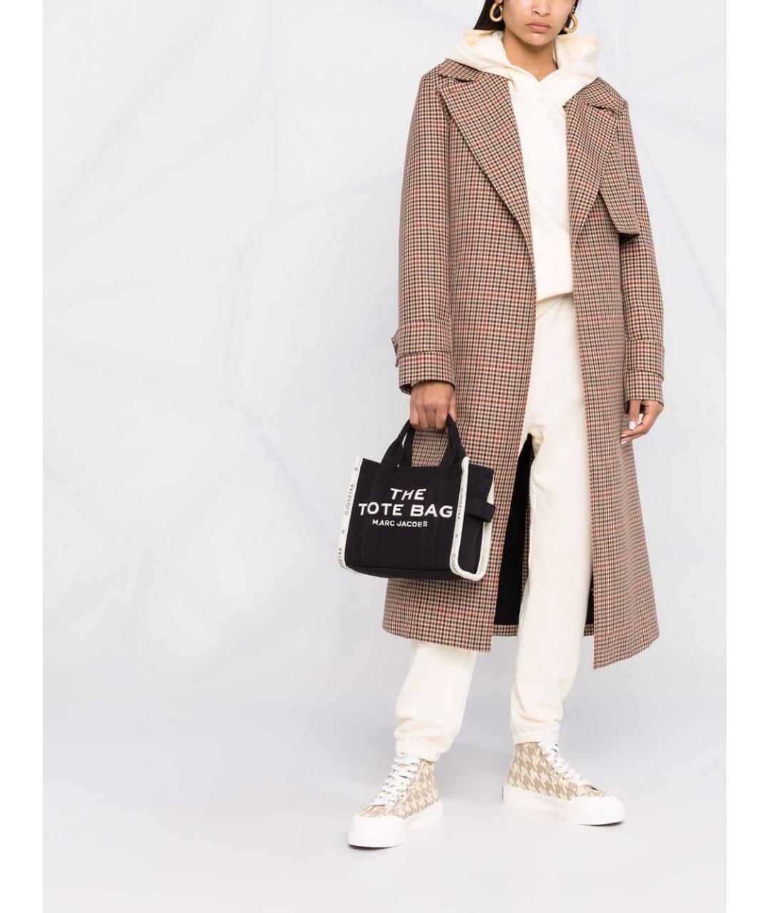 MARC JACOBS Черная тканевая сумка тоут, фото 4