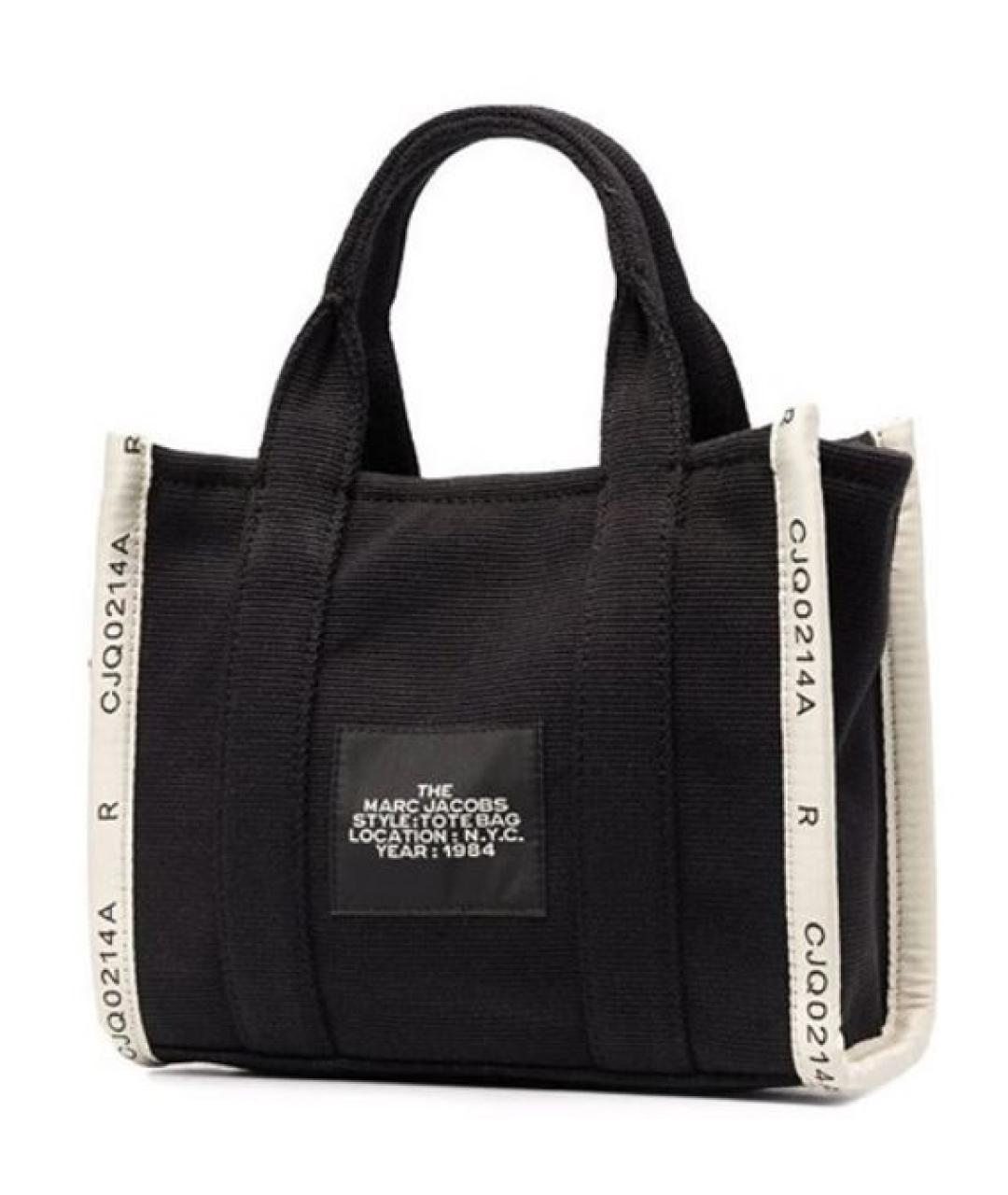 MARC JACOBS Черная тканевая сумка тоут, фото 2