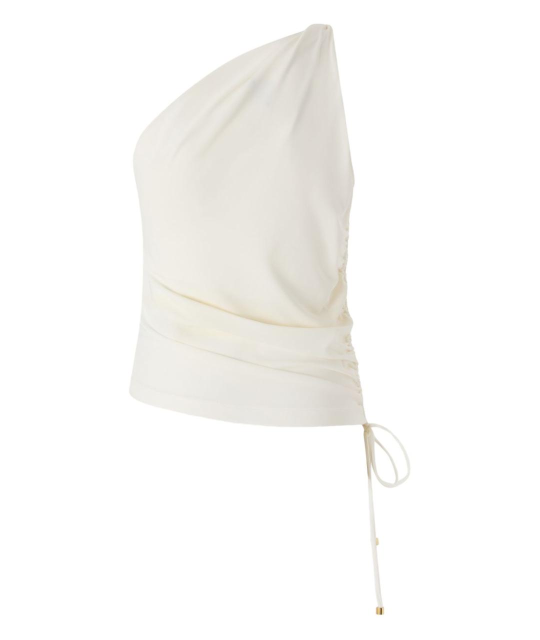 PINKO Белая ацетатная майка, фото 2