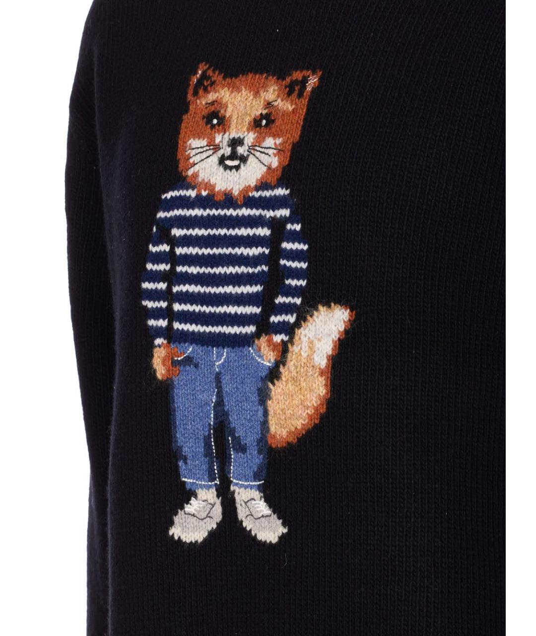 MAISON KITSUNE Черный джемпер / свитер, фото 2