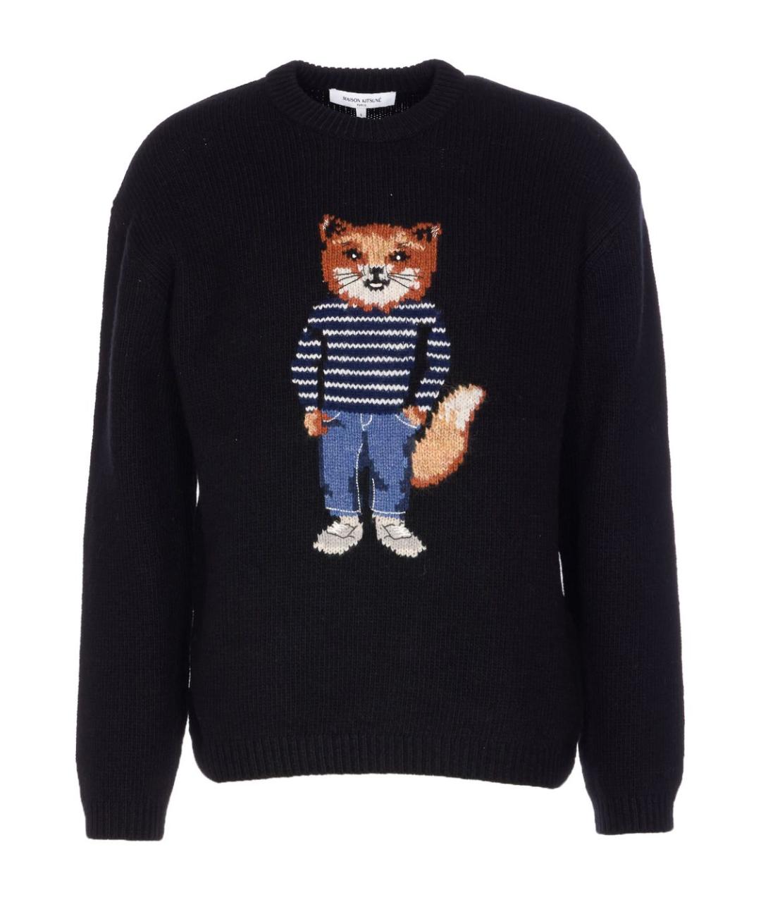 MAISON KITSUNE Черный джемпер / свитер, фото 1