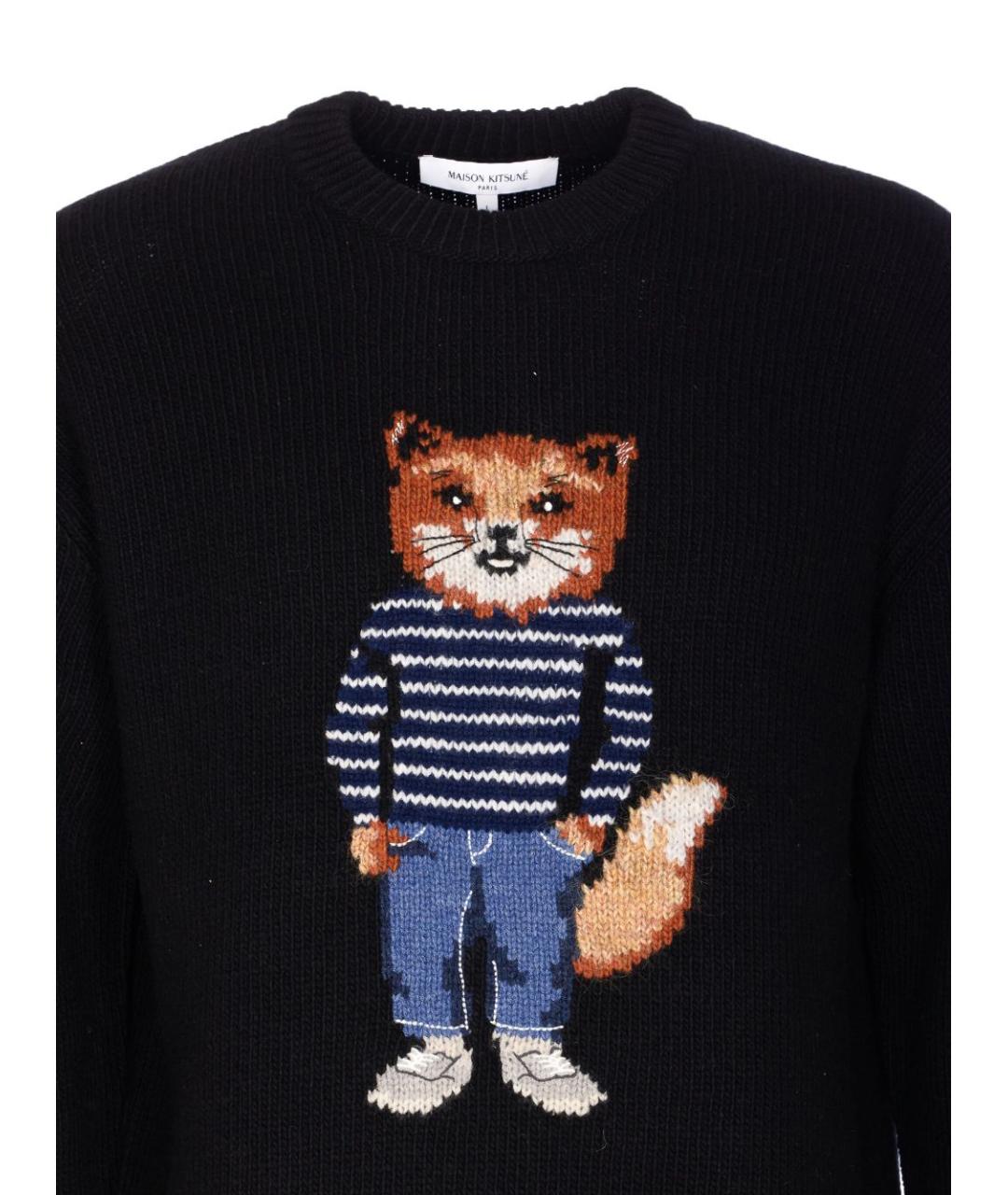 MAISON KITSUNE Черный джемпер / свитер, фото 4