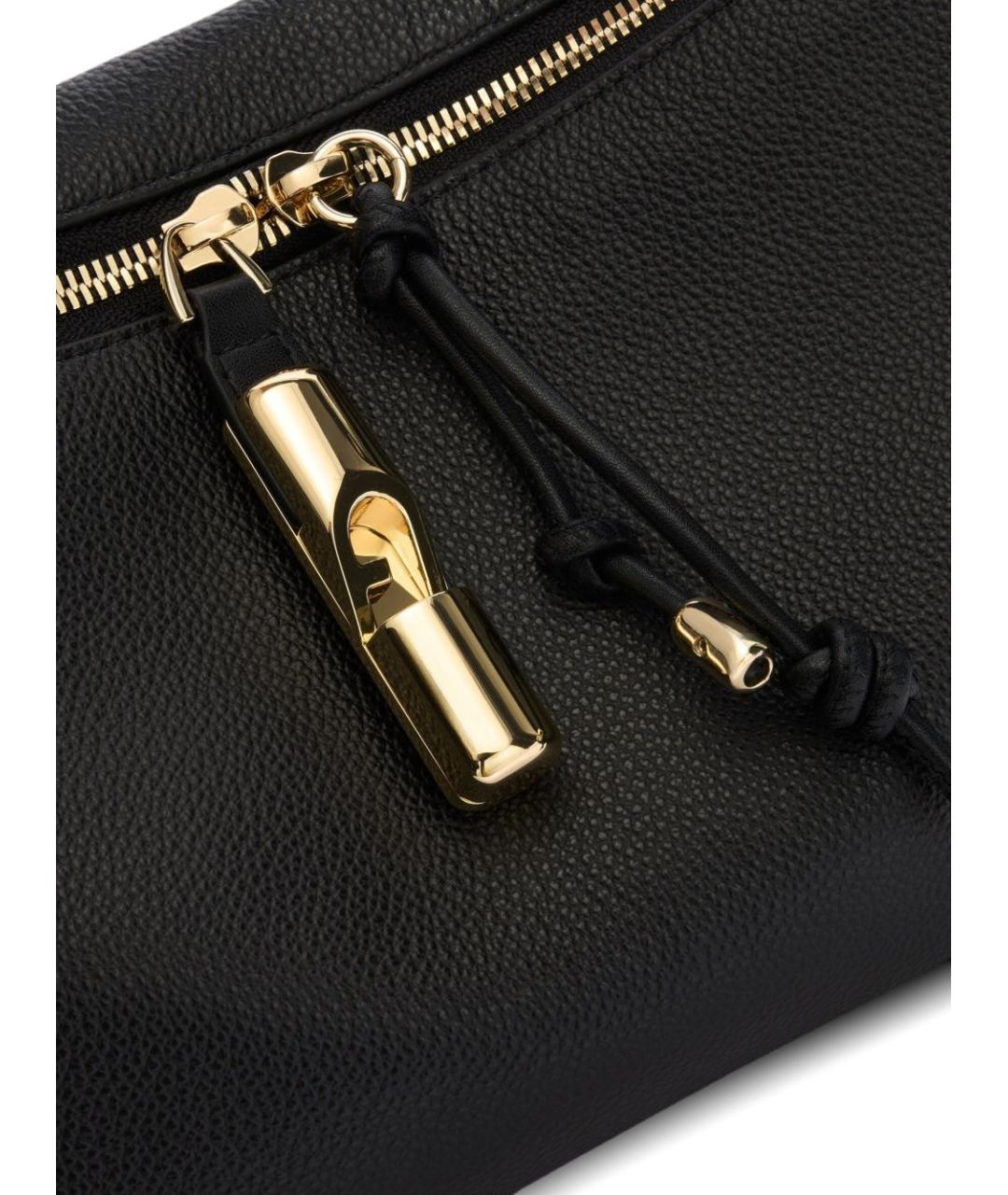 FURLA Черная кожаная сумка через плечо, фото 2