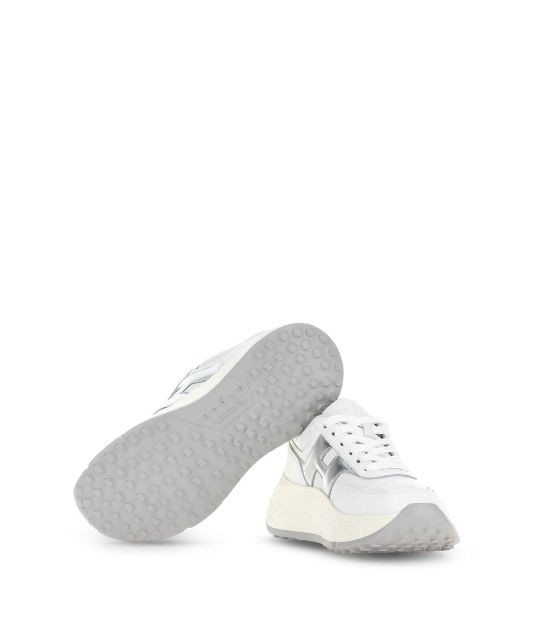 HOGAN Белые кожаные кроссовки, фото 3