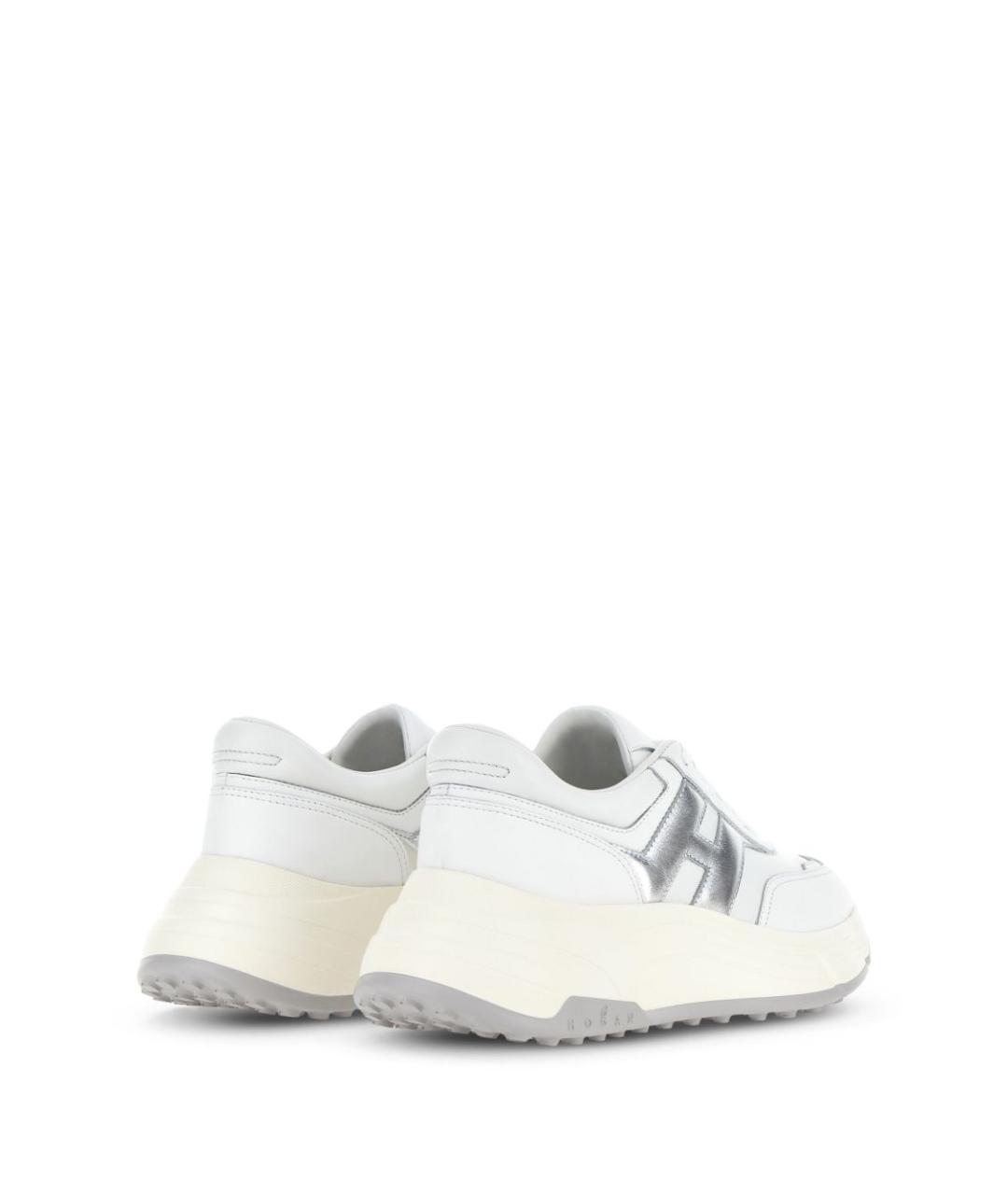 HOGAN Белые кожаные кроссовки, фото 6