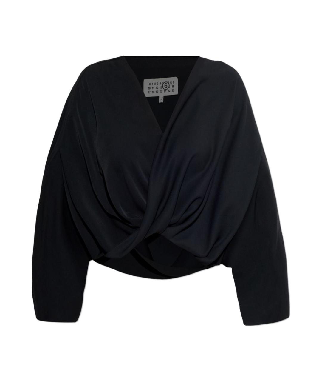 MM6 MAISON MARGIELA Черная полиэстеровая блузы, фото 1