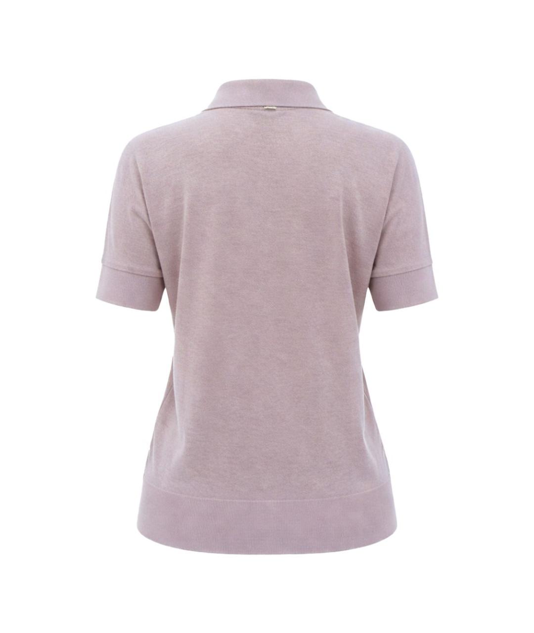 HERNO Розовая хлопковая футболка, фото 2