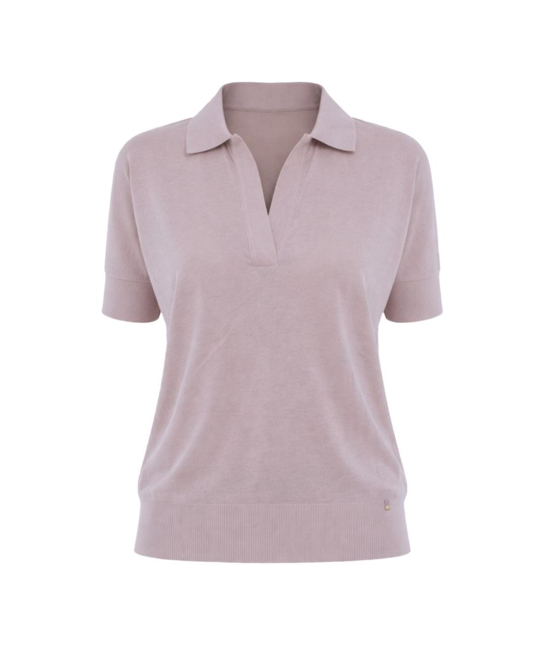 HERNO Розовая хлопковая футболка, фото 1