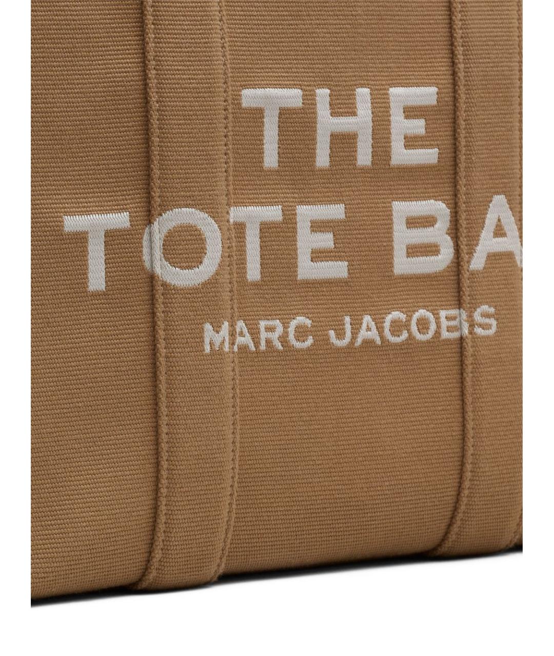 MARC JACOBS Бежевая тканевая сумка тоут, фото 5