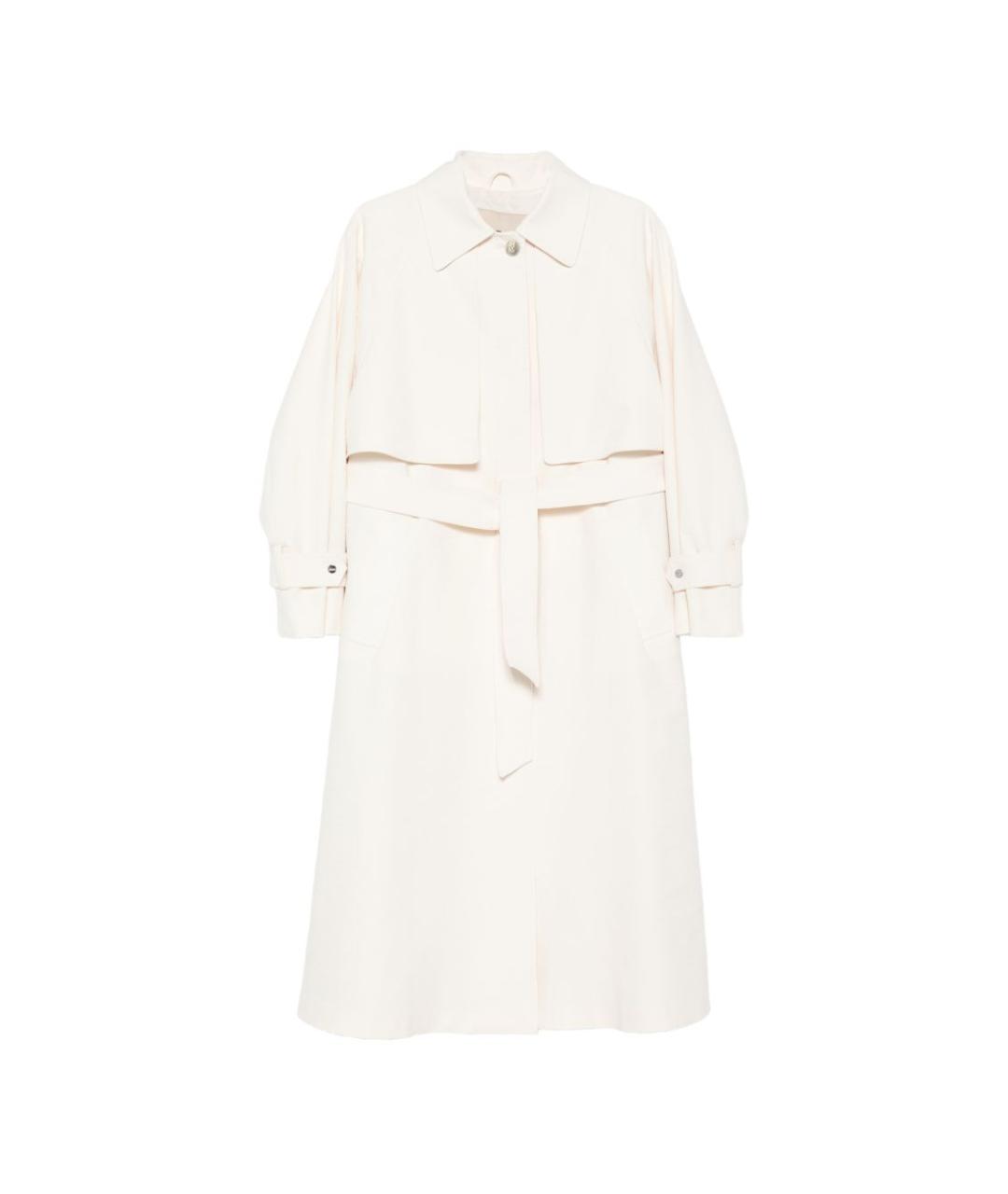 HERNO Белый полиэстеровый тренч/плащ, фото 1