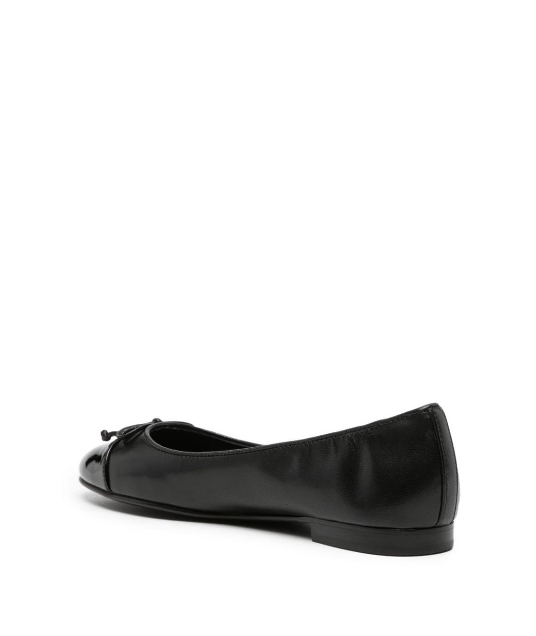 TORY BURCH Черные кожаные балетки, фото 3