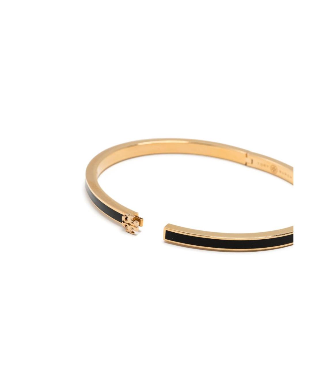 TORY BURCH Черный латунный браслет, фото 4