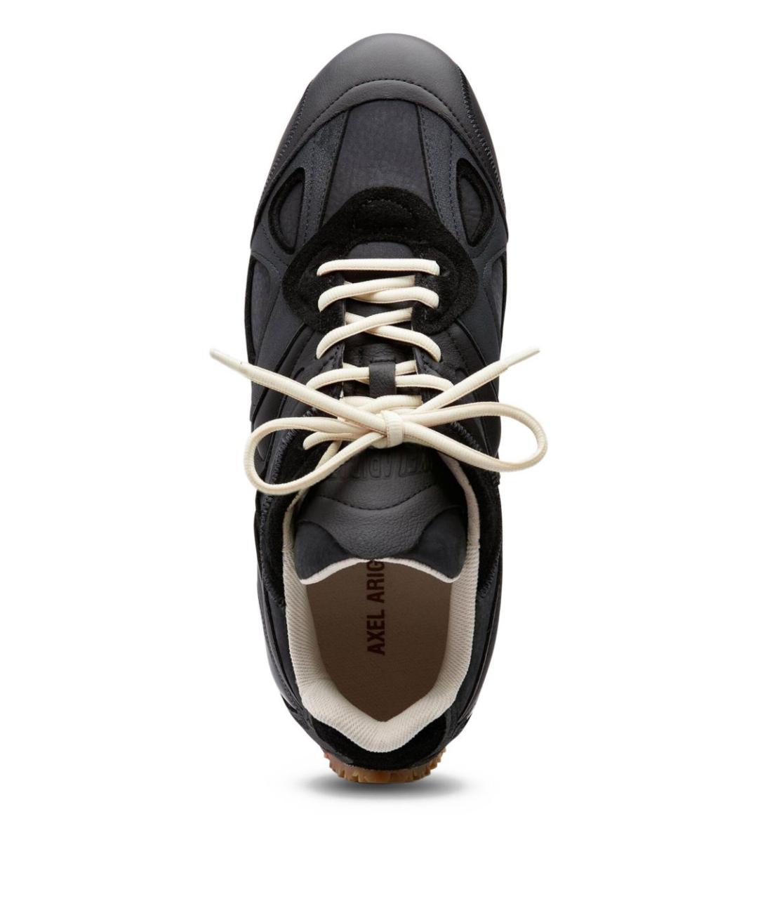 AXEL ARIGATO Черные кожаные низкие кроссовки / кеды, фото 7
