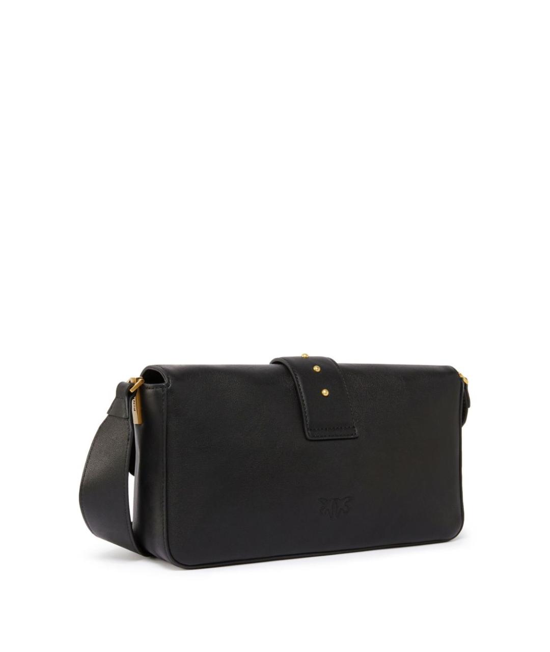 PINKO Черная кожаная сумка через плечо, фото 3