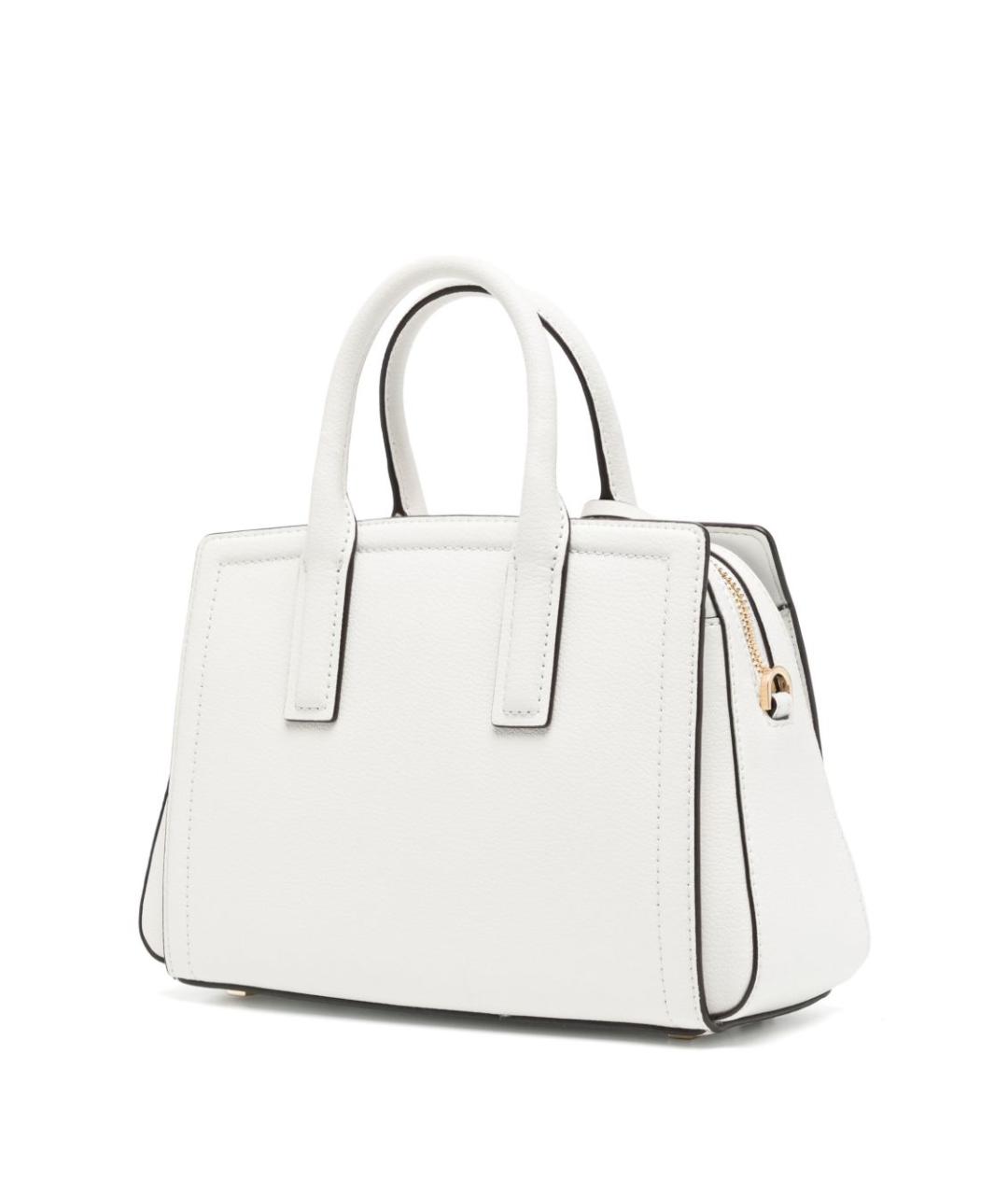 MICHAEL KORS Белая кожаная сумка с короткими ручками, фото 3