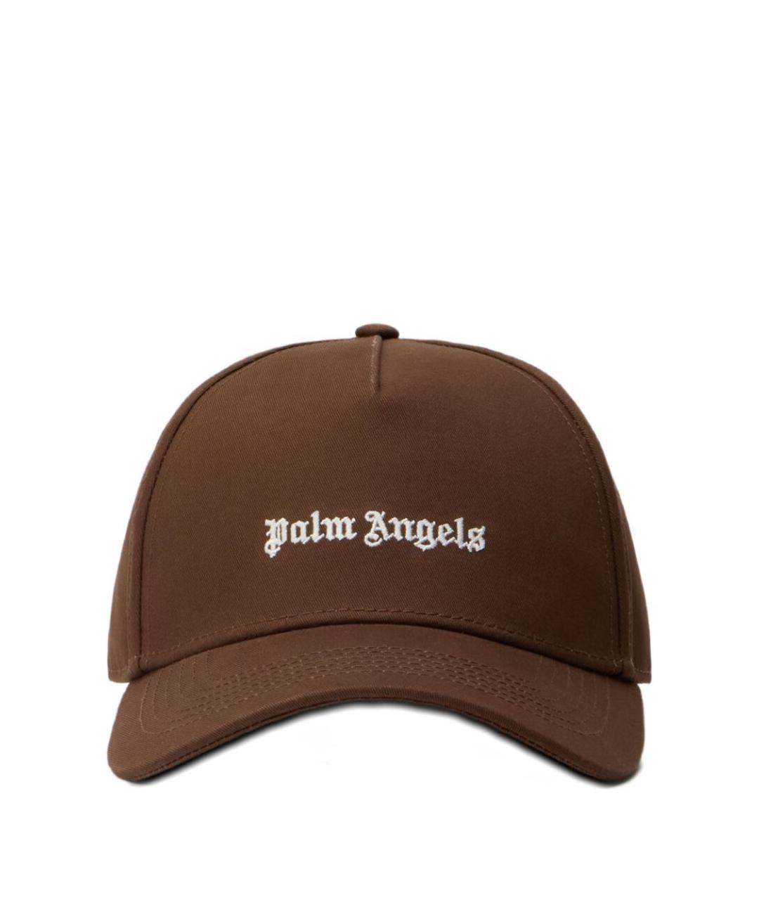 PALM ANGELS Коричневая хлопковая кепка/бейсболка, фото 1