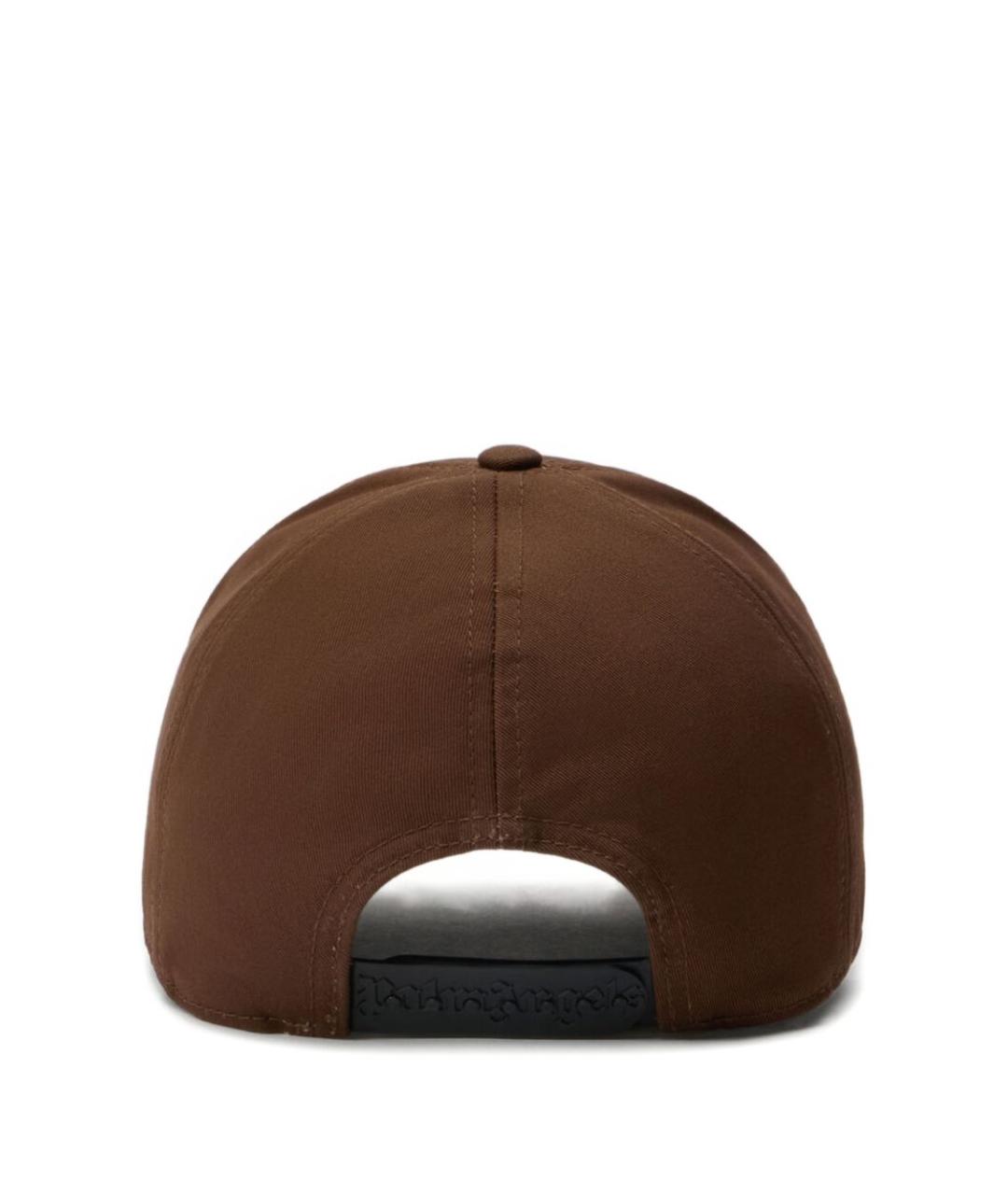 PALM ANGELS Коричневая хлопковая кепка/бейсболка, фото 2