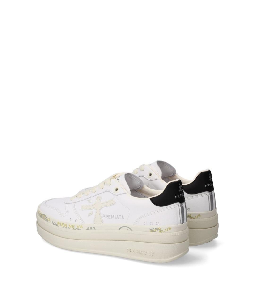 PREMIATA Белые кожаные кроссовки, фото 5