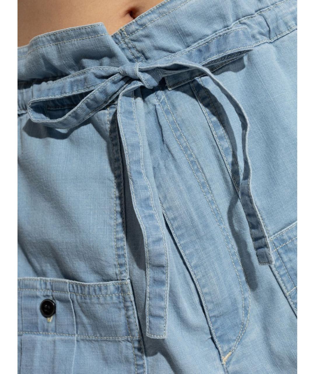 ISABEL MARANT Голубые хлопковые шорты, фото 6