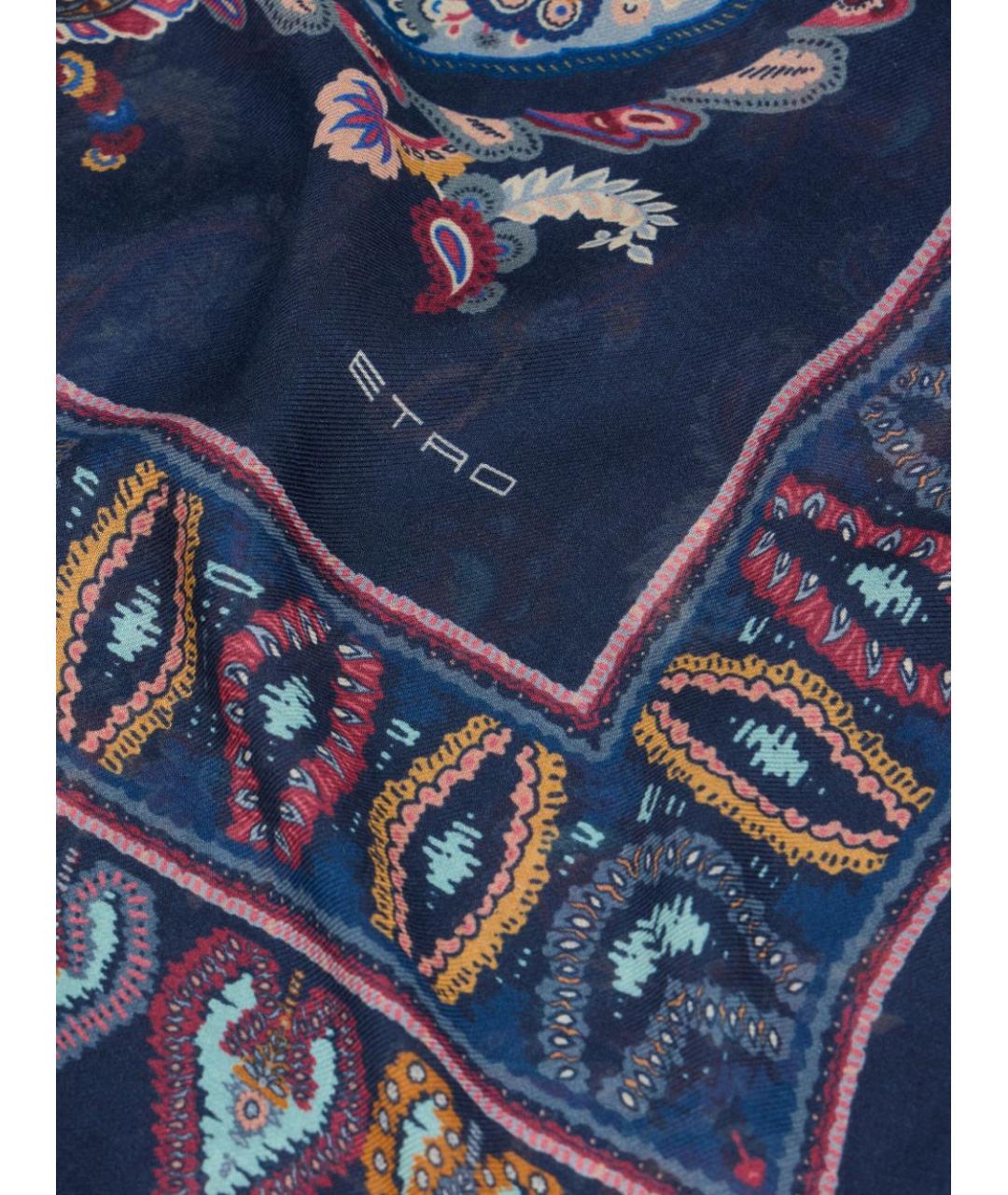 ETRO Синий шарф, фото 2