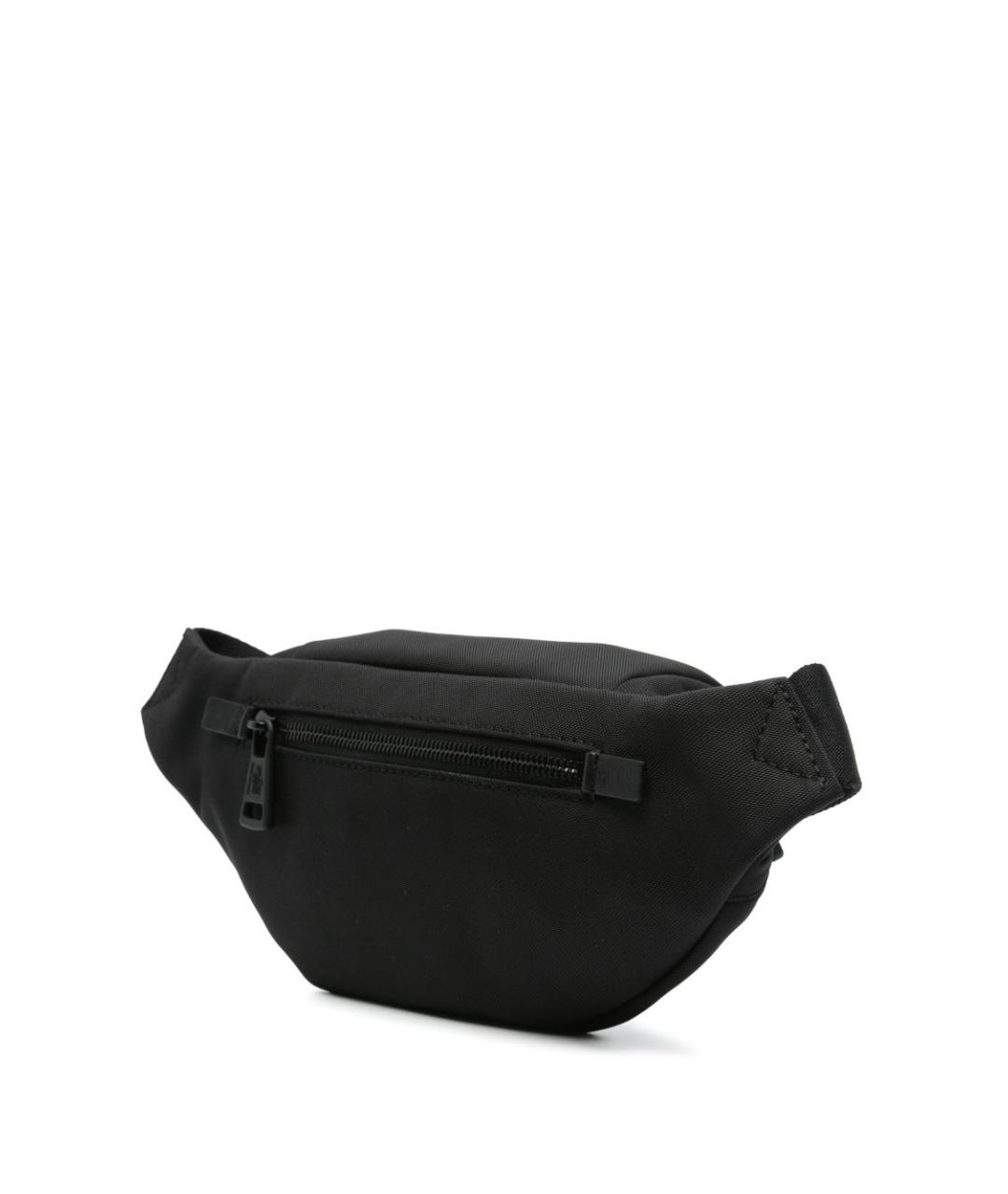 MONCLER Черная тканевая поясная сумка, фото 2
