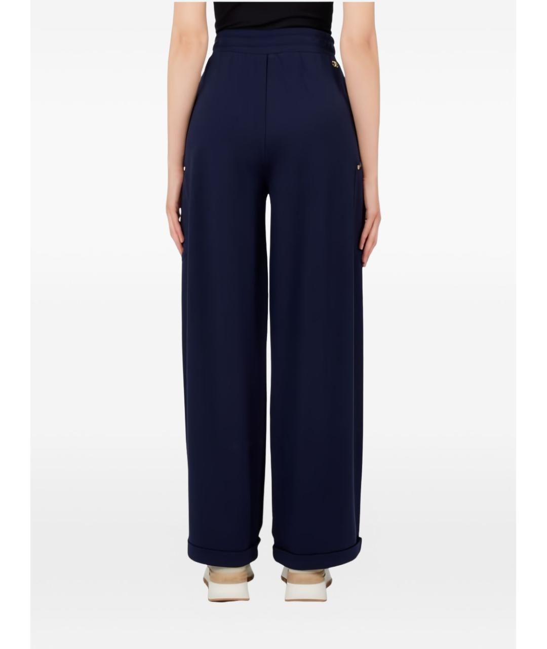 LIU JO Синие прямые брюки, фото 4