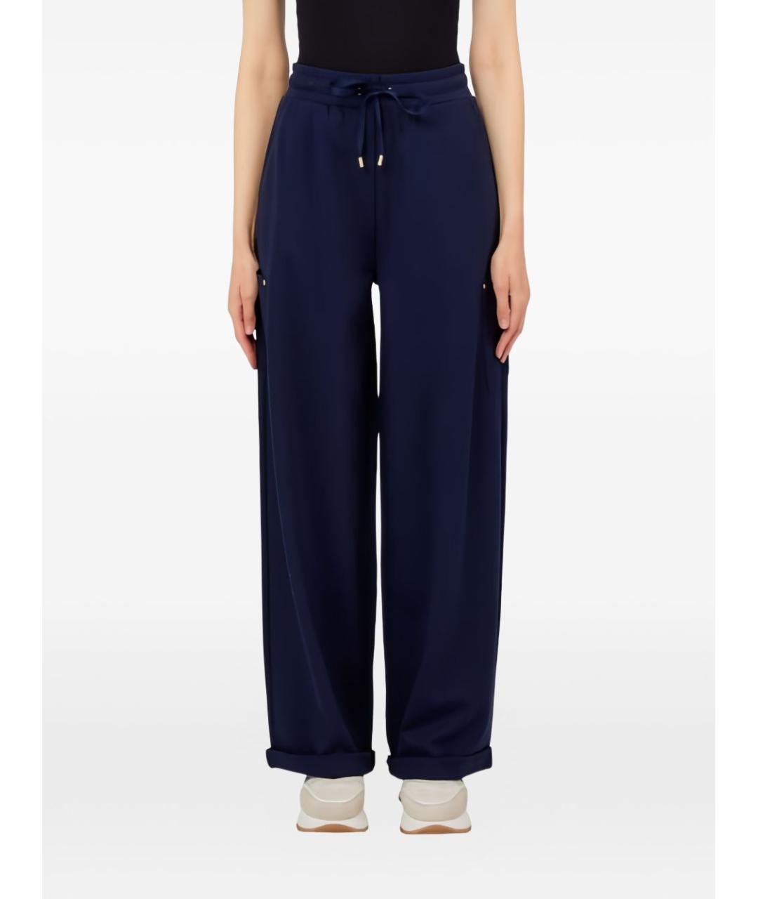 LIU JO Синие прямые брюки, фото 5