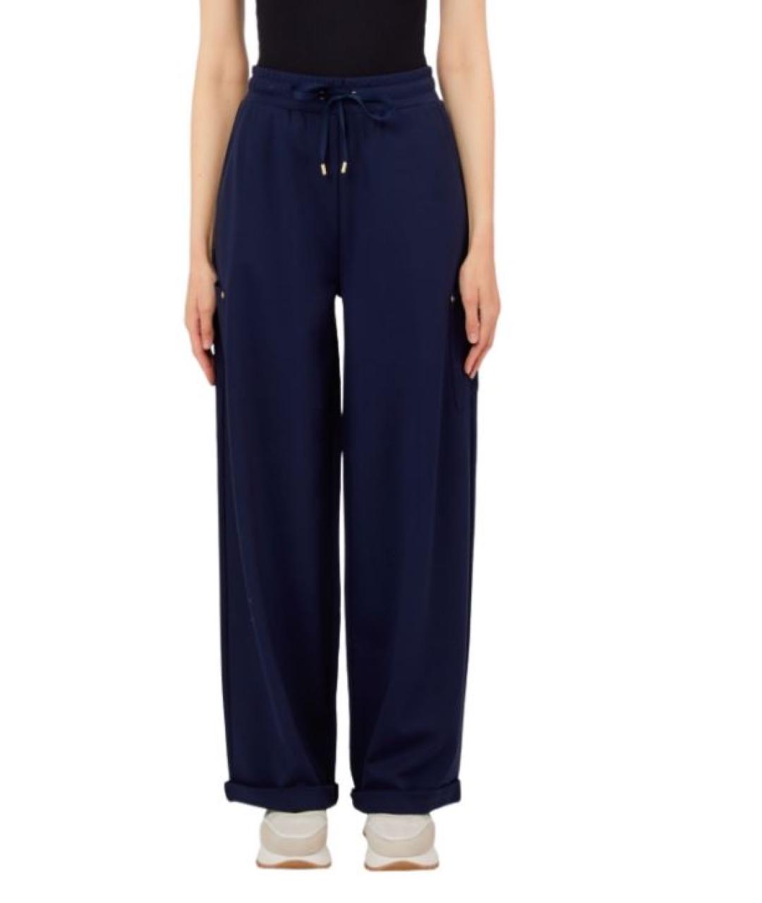 LIU JO Синие прямые брюки, фото 2