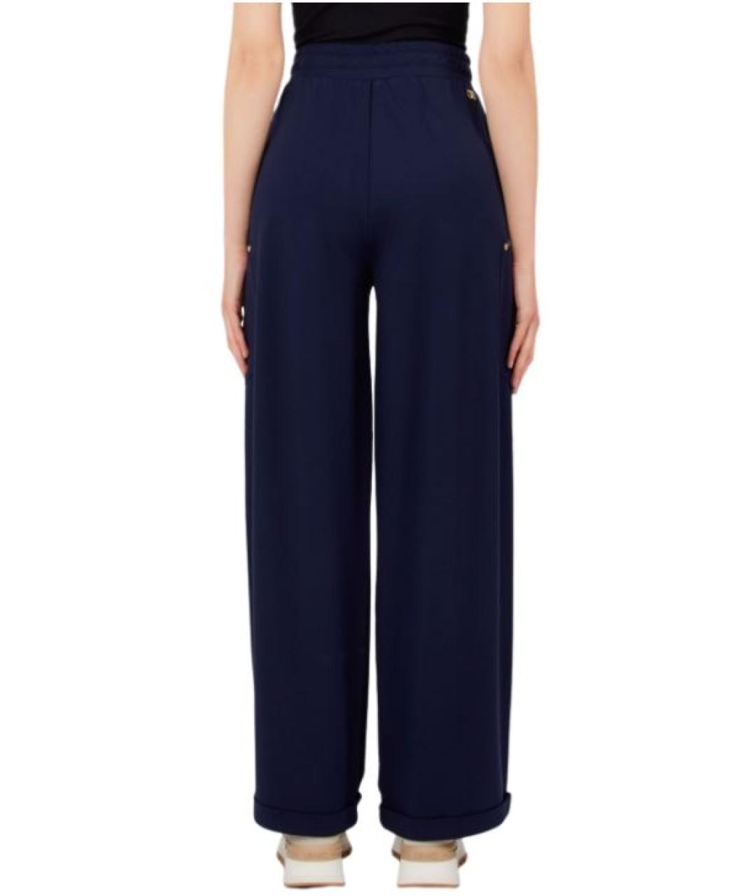 LIU JO Синие прямые брюки, фото 3