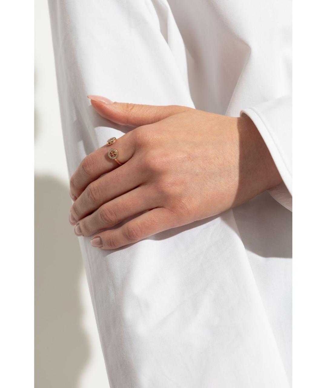 TORY BURCH Золотое металлическое кольцо, фото 3