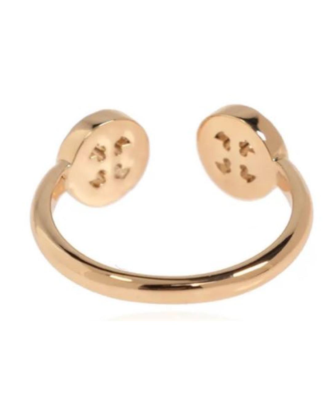 TORY BURCH Золотое металлическое кольцо, фото 2