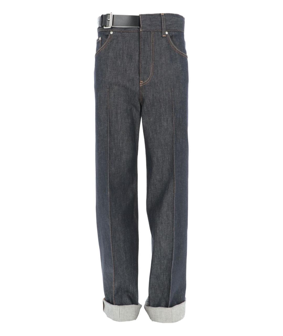 STELLA MCCARTNEY Темно-синие хлопковые прямые джинсы, фото 1