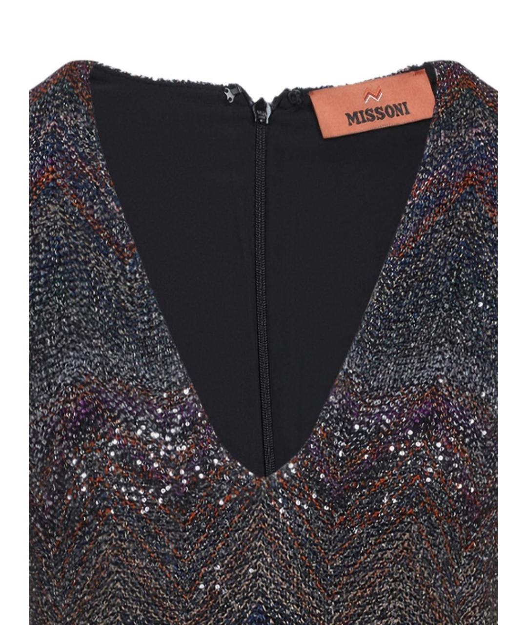 MISSONI Мульти вискозное повседневное платье, фото 5