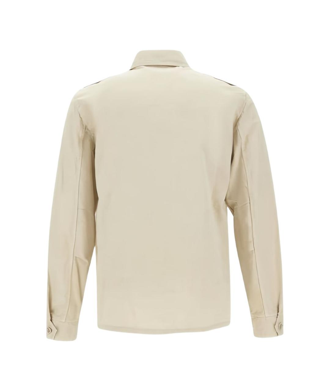 ASPESI Бежевая хлопковая кэжуал рубашка, фото 4