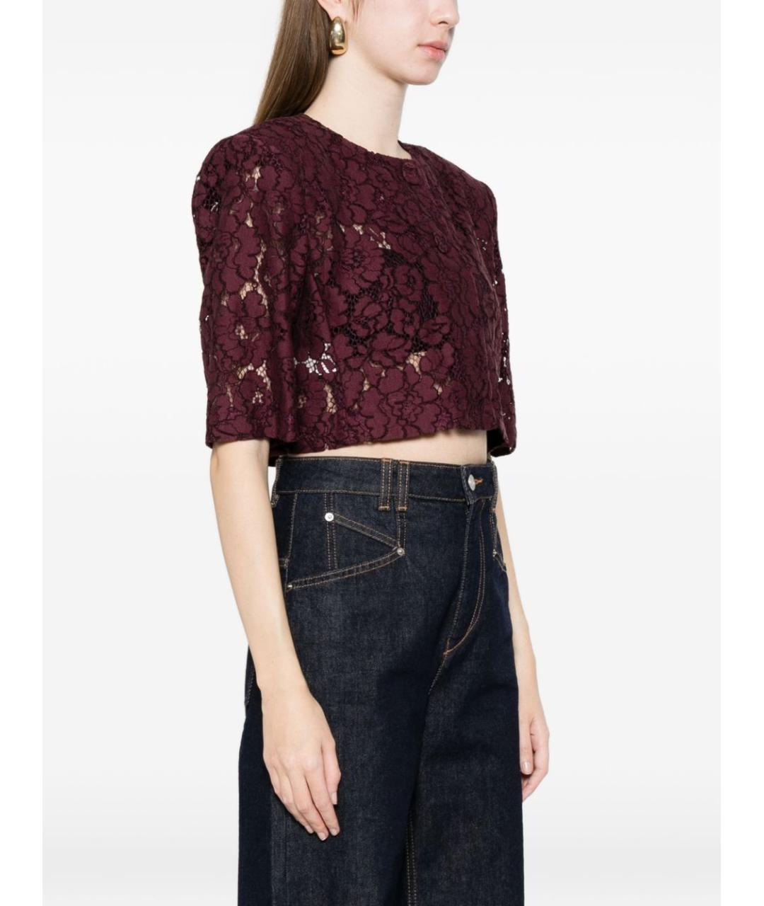 PINKO Бордовый полиамидовый жакет/пиджак, фото 4