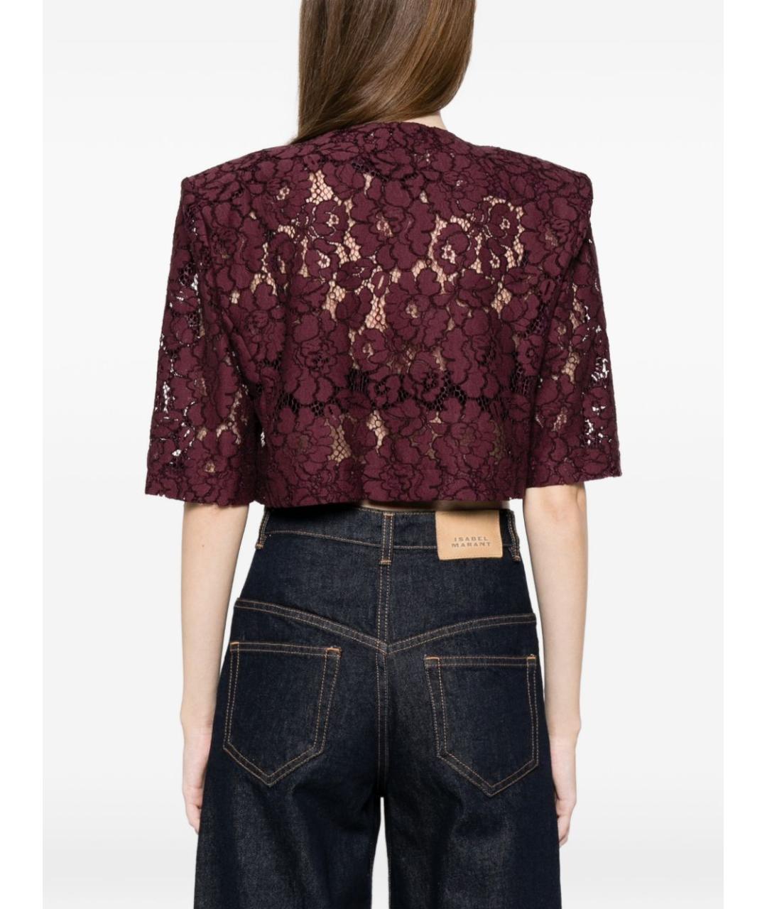 PINKO Бордовый полиамидовый жакет/пиджак, фото 5